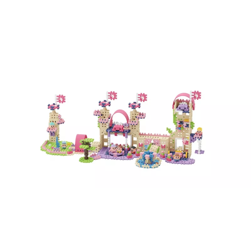 Rotaļlietu konstruktors Marioinex Waffle Mini Blocks Princess — 280 gab., daudzkrāsains, kastē, vecumam 6+