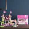 Rotaļlietu konstruktors Marioinex Waffle Mini Blocks Princess — 280 gab., daudzkrāsains, kastē, vecumam 6+