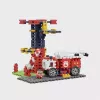 Rotaļlietu konstruktors Marioinex Waffle Blocks Ugunsdzēsēju depo 280 gab., modelis 906279
