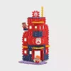 Rotaļlietu konstruktors Marioinex Waffle Blocks Ugunsdzēsēju depo 280 gab., modelis 906279
