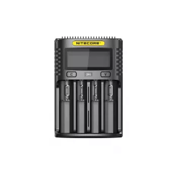 Nitecore UM4 akumulatoru lādētājs Mājsaimniecības akumulators Līdzstrāva Litija dzelzs fosfāta Litija jonu Niķeļa-kadmija