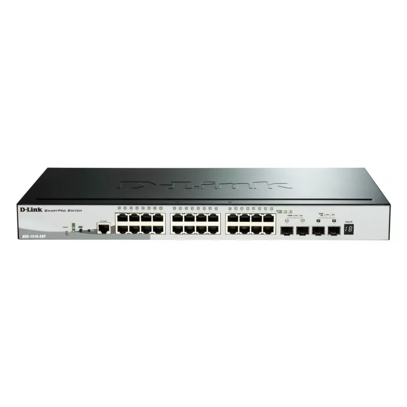 Slēdzis DGS-1510-28P 24GE PoE 4SFP