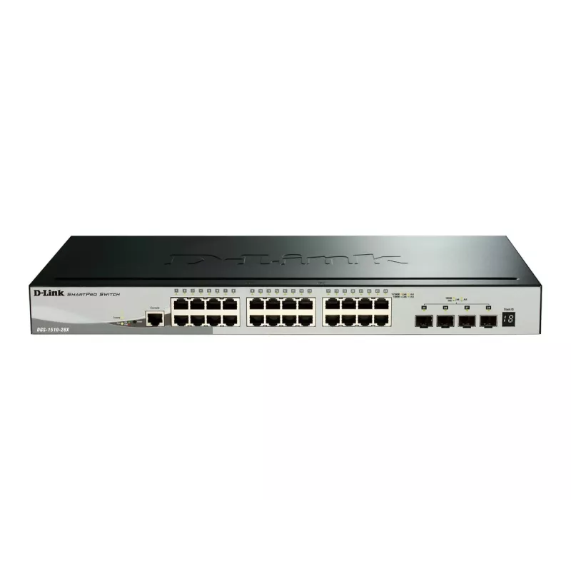D-Link DGS-1510 pārvaldāms L3 Gigabit Ethernet (10/100/1000) melns