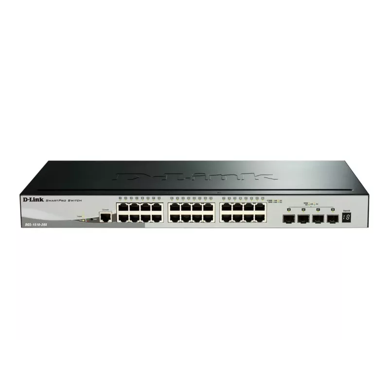 D-Link DGS-1510 pārvaldāms L3 Gigabit Ethernet (10/100/1000) melns
