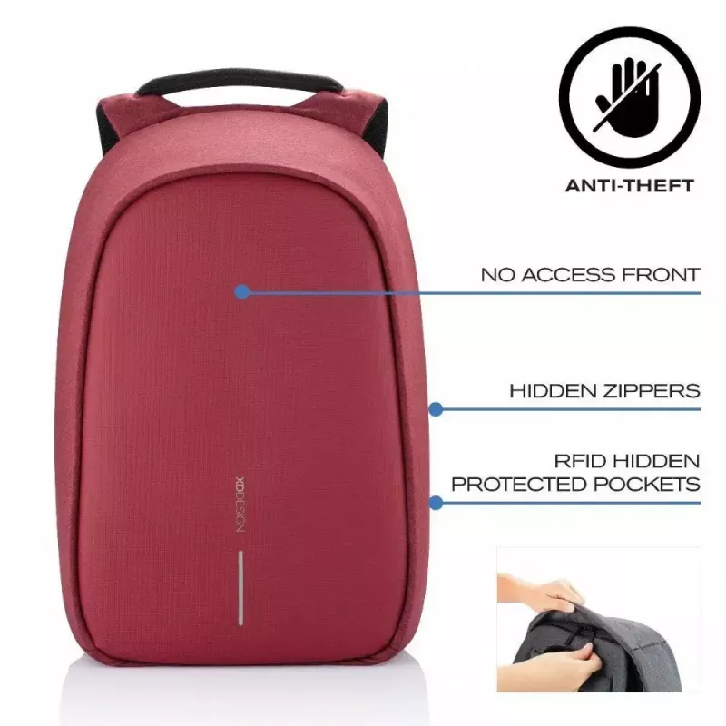 Mugursoma XDDESIGN Bobby Hero Small — pretzagšanas, ūdensizturīga ikdienas mugursoma, kompakts izmērs