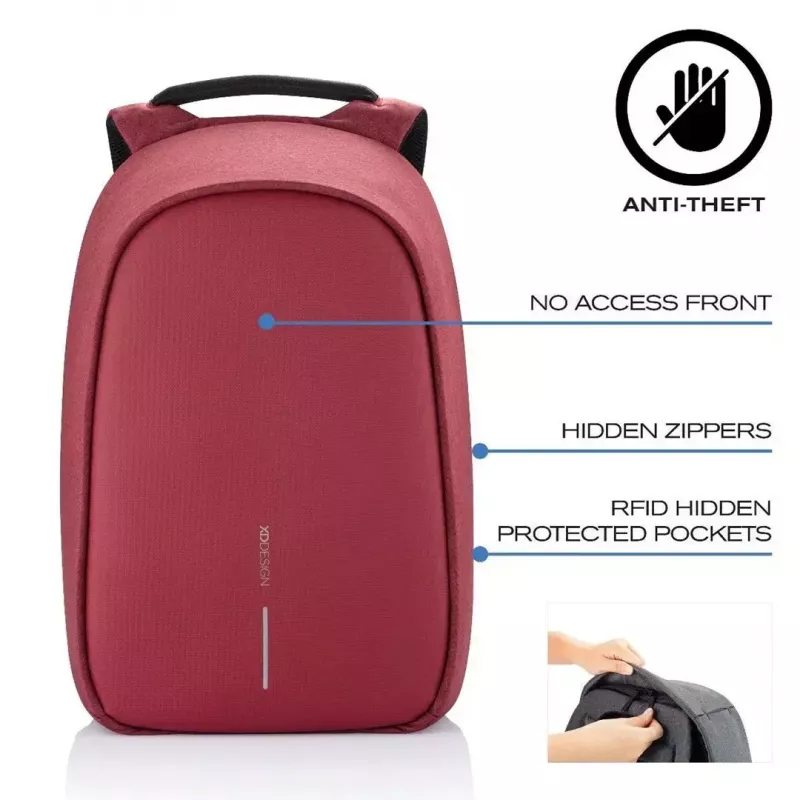 Mugursoma XDDESIGN Bobby Hero Small — pretzagšanas, ūdensizturīga ikdienas mugursoma, kompakts izmērs