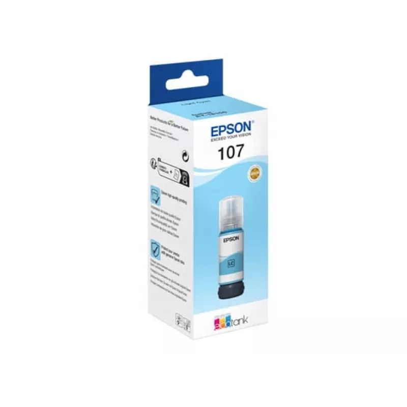 EPSON 108 EcoTank gaiši ciāna tintes pudele