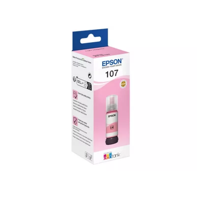 EPSON 108 EcoTank gaiši fuksīna tintes pudele