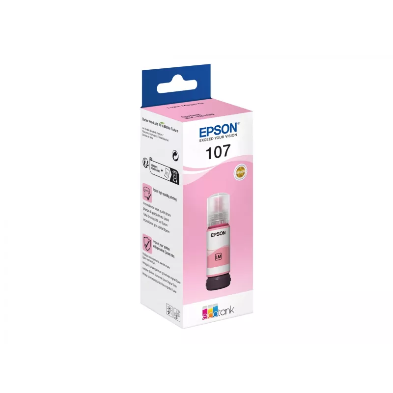 EPSON 108 EcoTank gaiši fuksīna tintes pudele