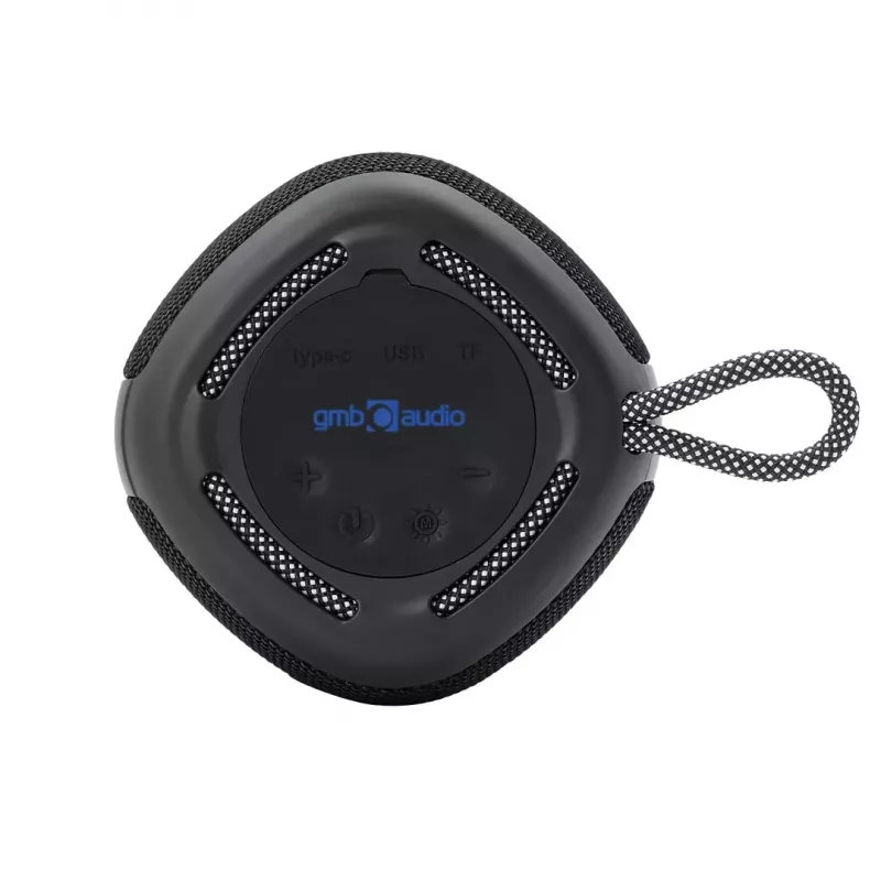 Portable Speaker Gembird SPK-BT-LED-03-BK Melns