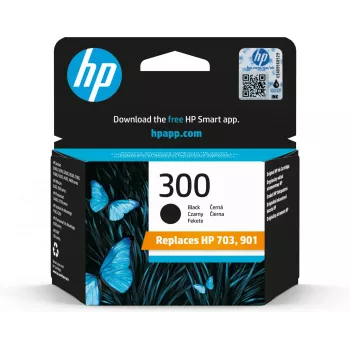 HP 300 oriģinālā tintes kasetne melna standarta ietilpība 4 ml 200 lappuses ar Vivera tinti