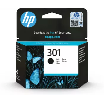 HP 301 oriģināla tintes kasetne melna standarta ietilpība 3ml