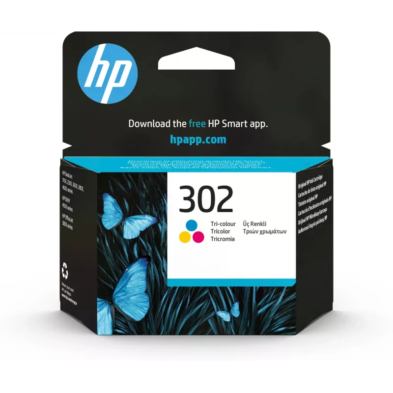 HP 302 tintes kasetne Trīskrāsu