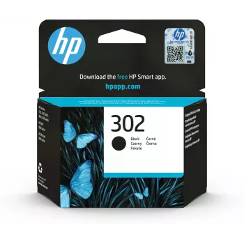 HP 302 Melnā oriģinālā tintes kasetne
