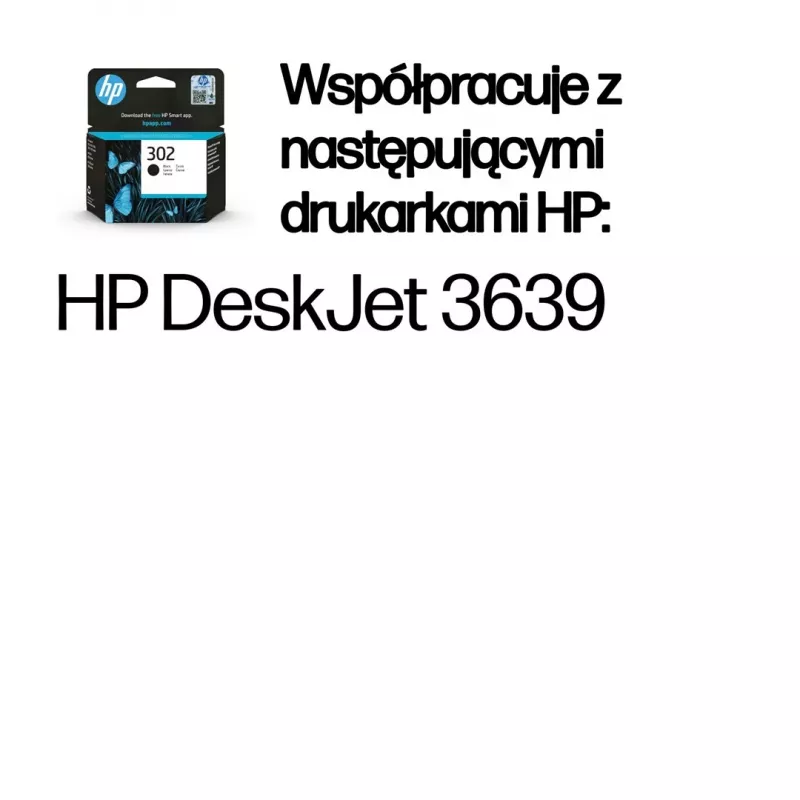 HP 302 Melnā oriģinālā tintes kasetne