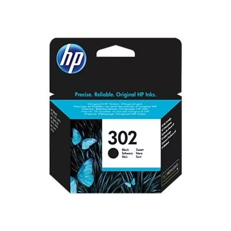 HP 302 Melnā oriģinālā tintes kasetne