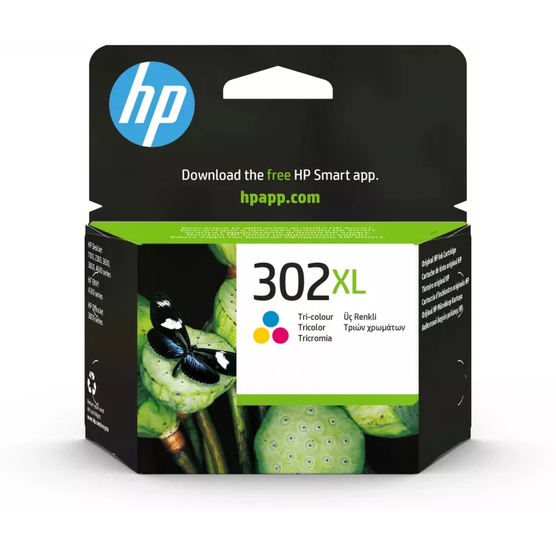 HP 302XL tintes kasetne trīskrāsu