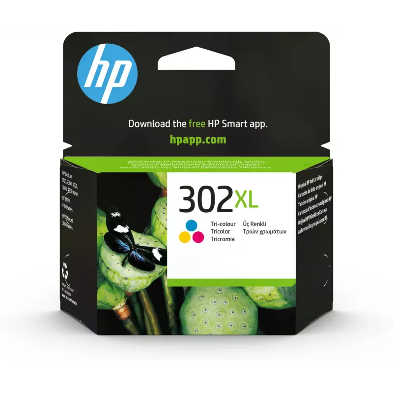 HP 302XL tintes kasetne trīskrāsu