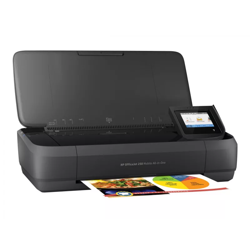 HP Officejet 250 Mobile All-in-One MFP krāsu tintes printeris A4 8 kopijas/min 10 lapas/min 50 lapas USB Wi-Fi