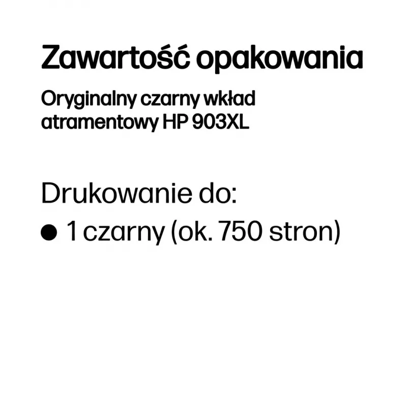 HP 903XL augstas ietilpības melns oriģināls tintes kasetne