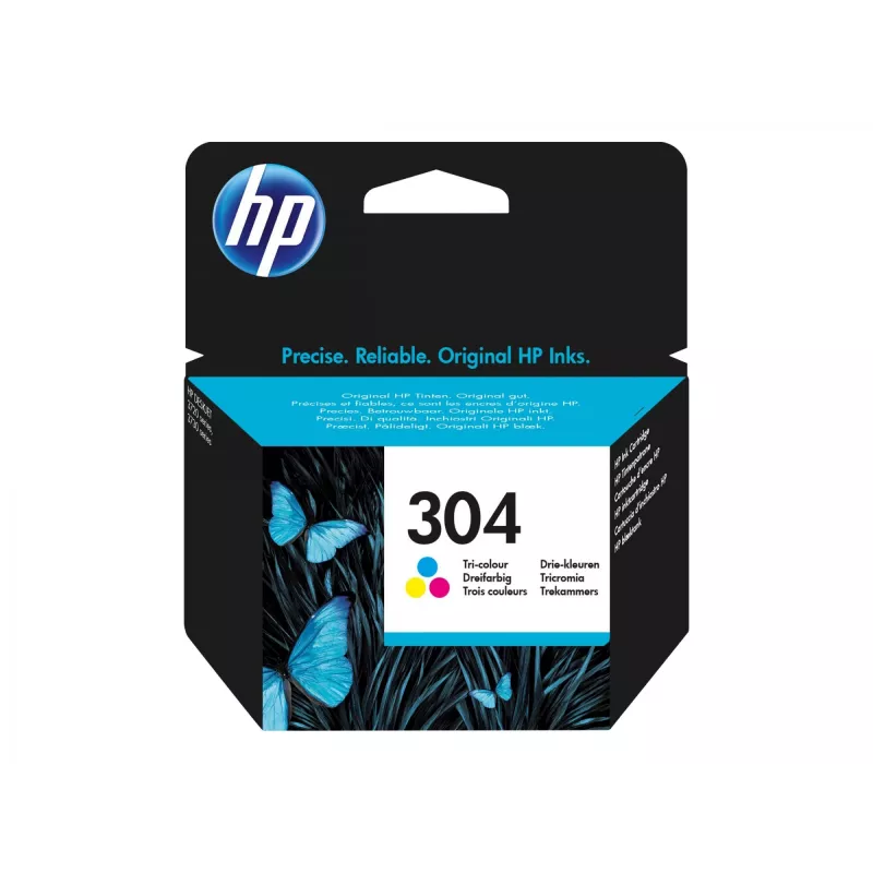 HP 304 trīskrāsu oriģinālā tintes kasetne