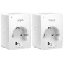 Tapo P100 V2 - viedais kontaktdakšs - mini - bezvadu - 802.11b/g/n, Bluetooth 4.2 - 2.