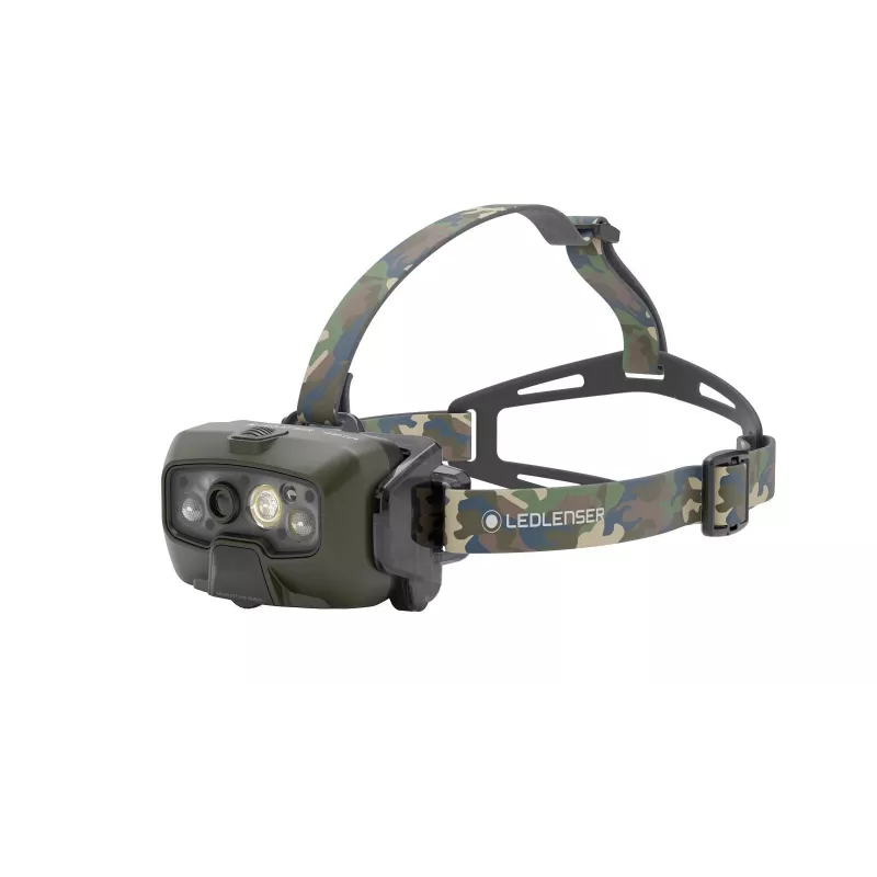 Ledlenser HF8R Core RGB Camouflage - galvas lukturītis LED, zaļš