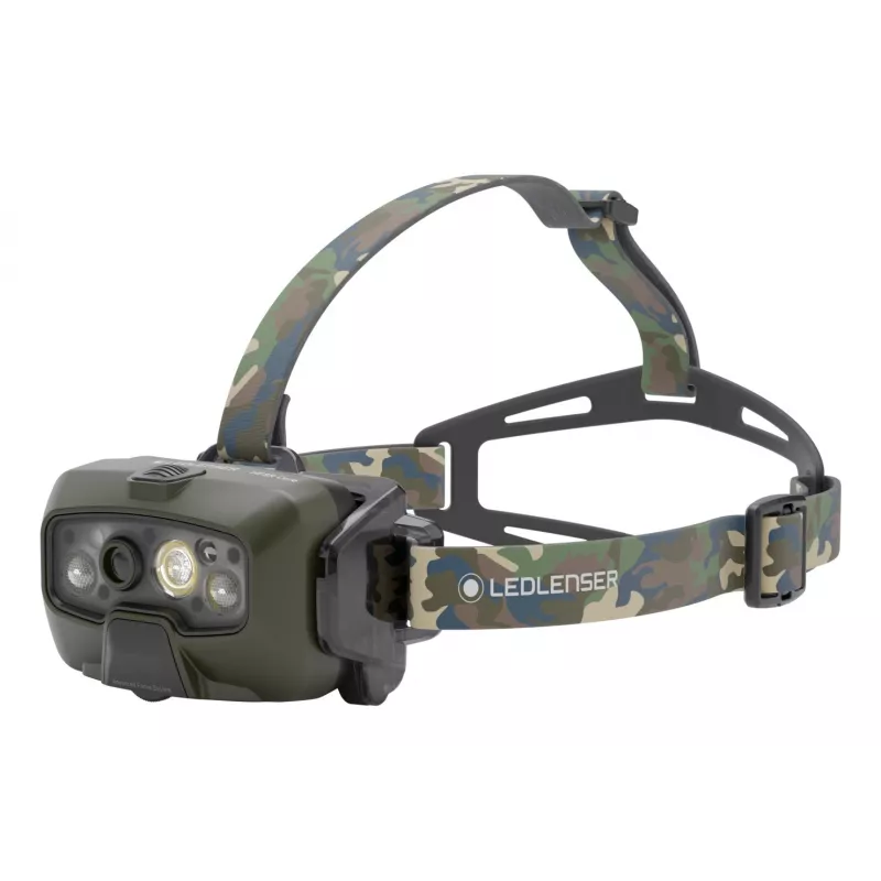Ledlenser HF8R Core RGB Camouflage - galvas lukturītis LED, zaļš