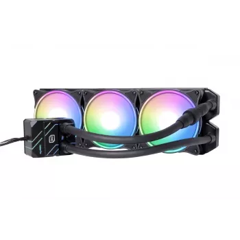 Alphacool Eisbaer Pro Aurora 360 procesora universāls šķidruma dzesētājs 12 cm melns, balts 1 gab.