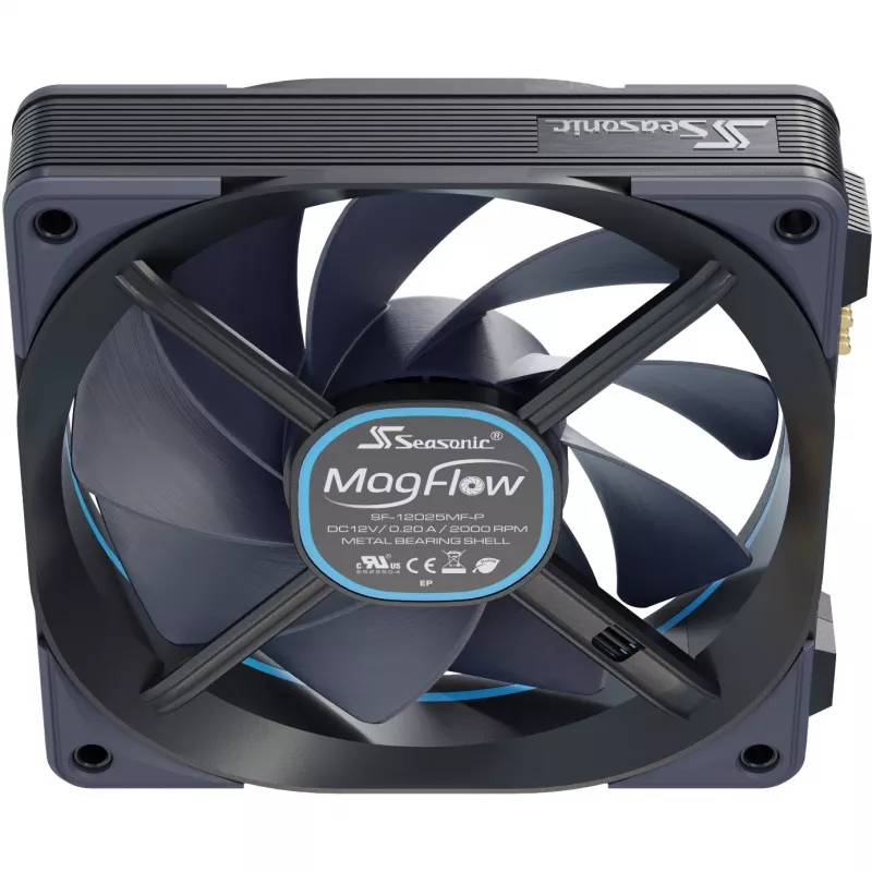 MagFlow 1225 PWM (1-Fan Kit) 120.4 x 124.2 x 26.6mm / Fluid Dynamic Bearing / 63.33 CFM / 33.78 dBa / 2200 rpm / Magnētiskie kabeļi vienkāršai uzstādīšanai (MAGFLOW-1)