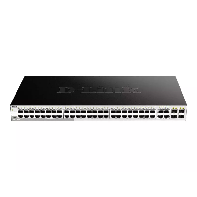 D-Link 48 portu Gigabit viedais pārvaldāmais komutators ar 4 Combo 1000BASE-T/SFP portiem