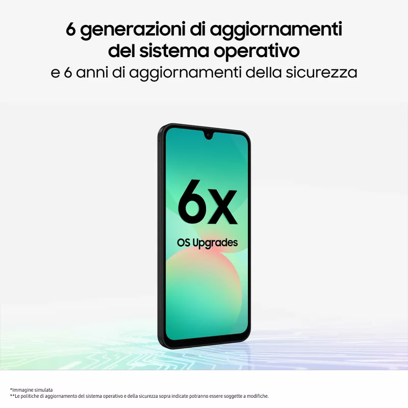 Samsung Galaxy A26 17 cm (6,7) Hybrid Dual SIM Android 15 5G USB Type-C 8 GB 256 GB 5000 mAh Melns