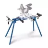 Mitre saw stand Scheppach UMF1550, metal 4-leg stand, max capacity 150 kg, max length 194.5 cm, size 950×540×810 mm, Melns
