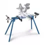 Mitre saw stand Scheppach UMF1550, metal 4-leg stand, max capacity 150 kg, max length 194.5 cm, size 950×540×810 mm, Melns
