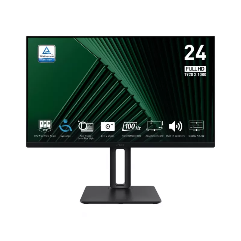 MSI Pro MP245PG 24 collu IPS FHD HDMI/DP pagriežams - plakans ekrāns - 61 cm