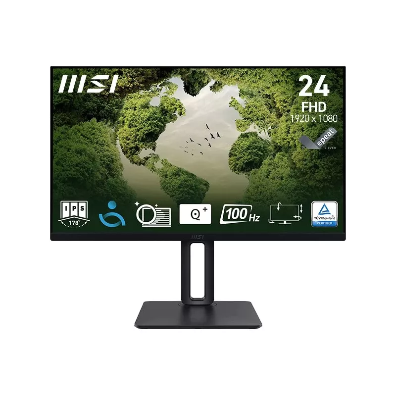 MSI Pro MP245PG 24 collu IPS FHD HDMI/DP pagriežams - plakans ekrāns - 61 cm