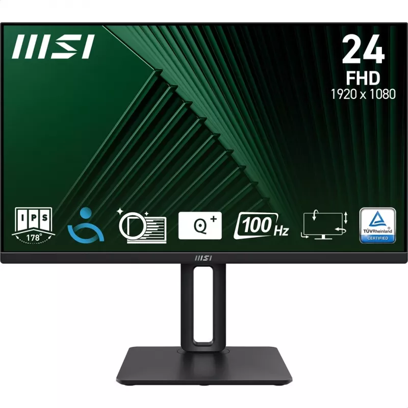 MSI Pro MP245PG 24 collu IPS FHD HDMI/DP pagriežams - plakans ekrāns - 61 cm