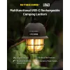 Ar USB darbināms kempinga lukturis Nitecore LR40 100 lm olīvzaļš