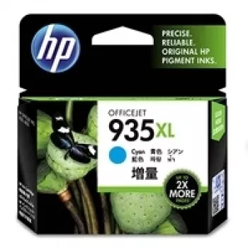 HP 935XL oriģinālā tintes kasetne ciāna lielas ietilpības 825 lapas 1 gab.