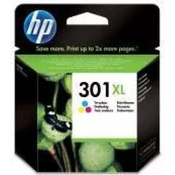 HP 301XL lielas ietilpības trikolori oriģināla tintes kasetne
