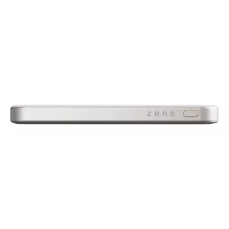 ZENS Pro 1 plāns 5000 mAh bezvadu uzlāde balta