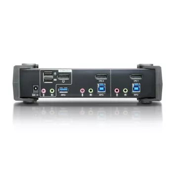 ATEN 2-Port USB 3.1 Gen 1 4K DisplayPort 1.2 KVMP™ slēdzis ar audio (iekļauti KVM kabeļi)