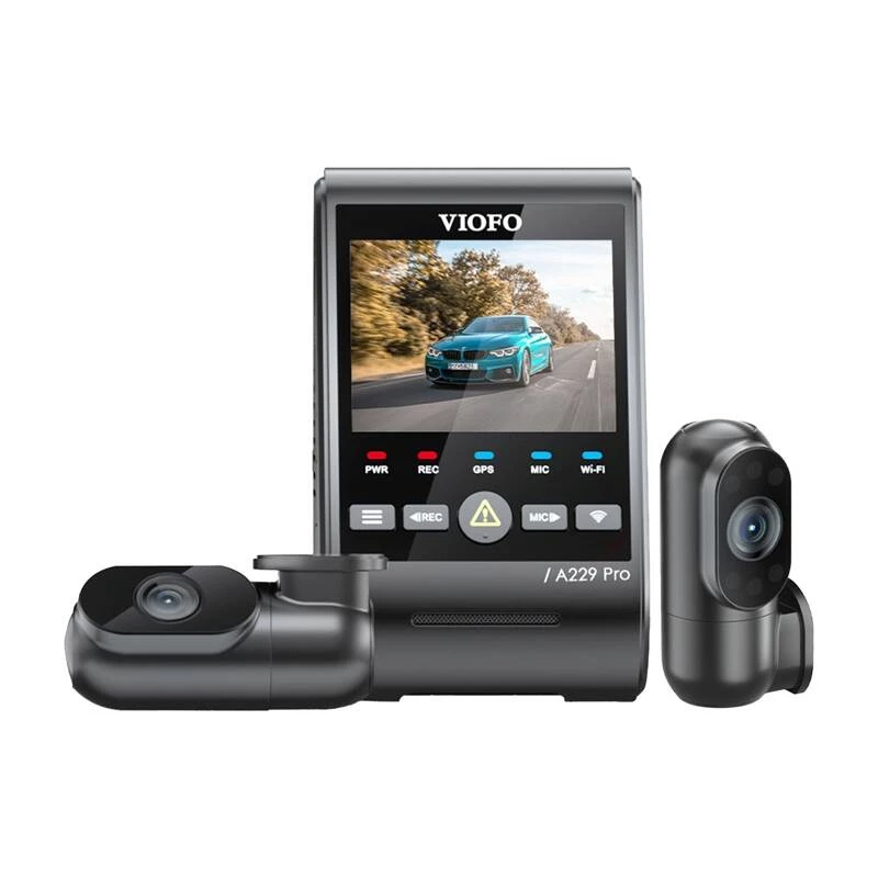 Video reģistrators VIOFO A229 PRO 3CH 4K + 2K + 1080P WiFi GPS