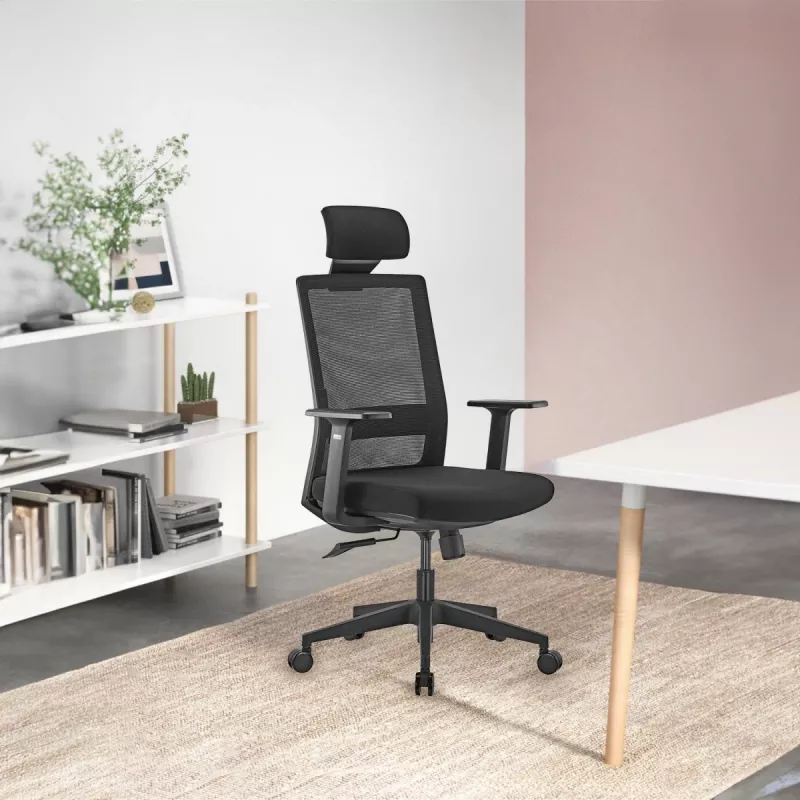 Ergo Office ER-425 Ergonomisks augstas atzveltnes biroja krēsls, maks. 150 kg, grozāms, regulējams atbalsts