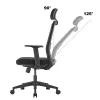 Ergo Office ER-425 Ergonomisks augstas atzveltnes biroja krēsls, maks. 150 kg, grozāms, regulējams atbalsts