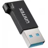 Unitek USB-C uz USB-A adapteris A1049ABK01 — melns, USB-C (sieviešu) uz USB-A (vīriešu) kompakts adapteris