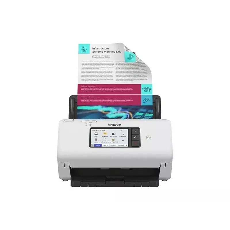 Dokumentu skeneris Brother ADS-4700W bezvadu dupleksais 600 dpi