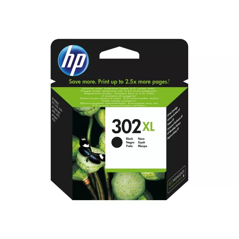 HP 302XL tintes kasetne, melna