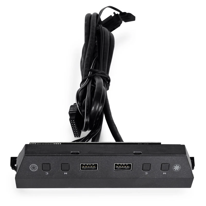 USB spraudkontaktu bloks Lian Li LAN216-1 melns 19 kontaktu USB 3.0