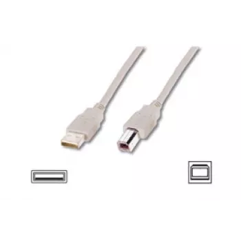 Logilink USB 2.0 savienojuma kabelis USB-A–USB-B, USB A vīriskais, USB B vīriskais